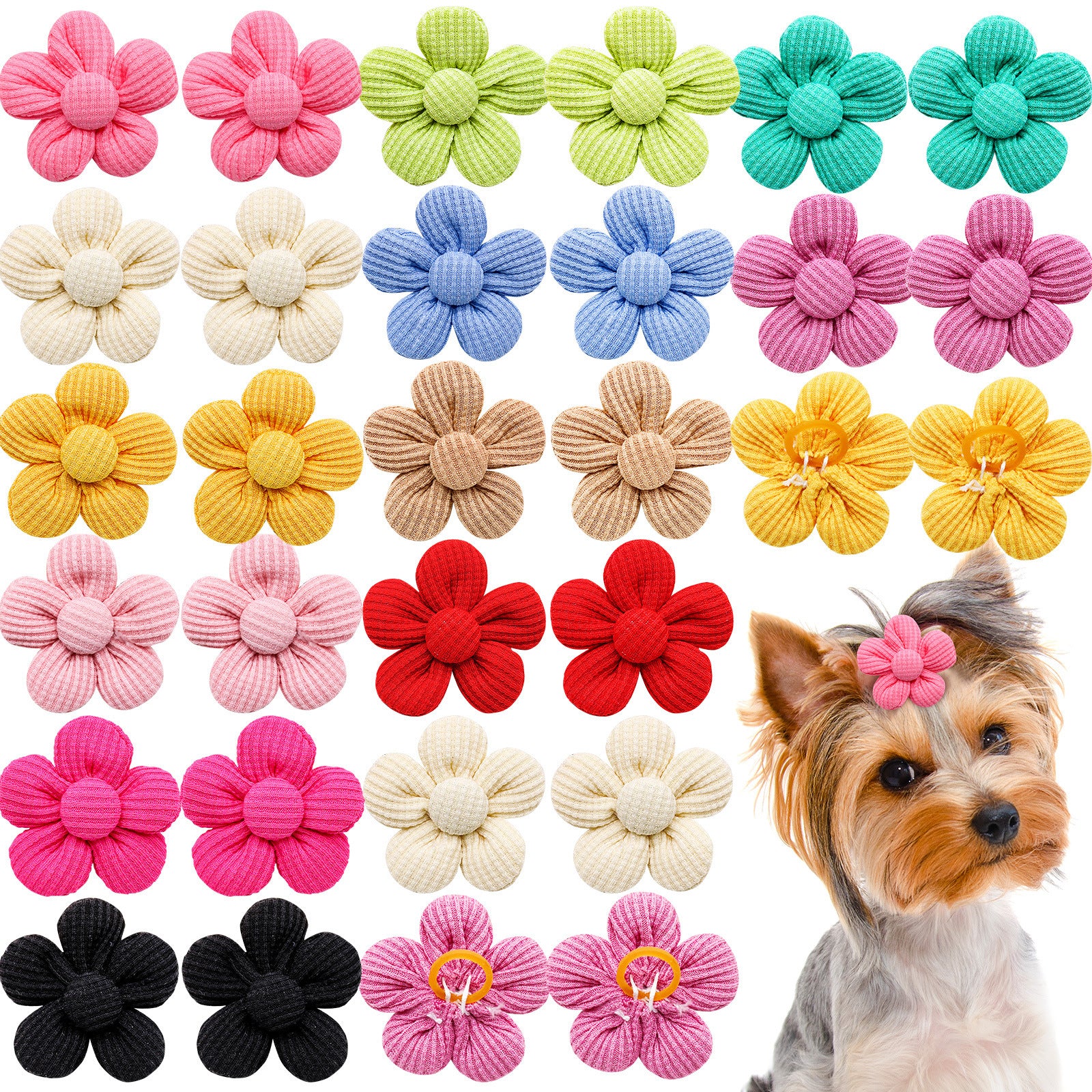 Pet Headdress Flower Spring